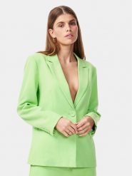 YAS Marynarka Likka 26030741 Zielony Regular Fit. Zielone marynarki i żakiety damskie YAS, bez wzorów, z syntetyku, bez kołnierzyka, bez ramiączek. Za 279.99 zł.