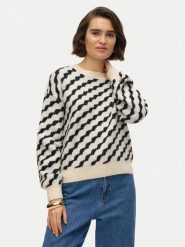 Vero Moda Sweter Lara 10310862 Beżowy Regular Fit. Brązowe swetry nierozpinane damskie Vero Moda, xs, bez wzorów, z syntetyku, bez kołnierzyka, bez ramiączek. Za 189.99 zł.
