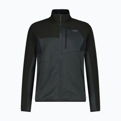 Bluza rozpinana CMP Glimra. Czarne bluzy damskie CMP, l, bez wzorów, z elastanu, bez ramiączek, bez kaptura. Za 289.99 zł.
