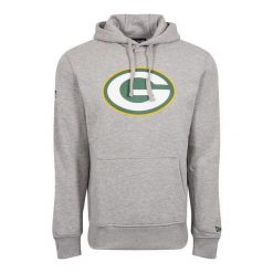 Bluza z kapturem Green Bay Packers NFL. Szare bluzy sportowe męskie New Era, m, bez wzorów, z kapturem, do piłki nożnej. Za 294.50 zł.