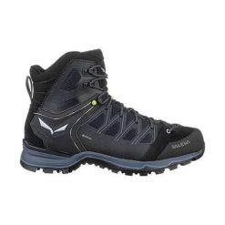 Buty męskie trekkingowe zimowe Salewa MS MTN TRAINER LITE MID GTX. Brązowe trekkingi męskie Salewa, na zimę, z gore-texu, za kostkę, bez zapięcia. Za 809.35 zł.