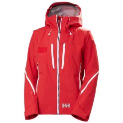Damska kurtka narciarska Helly Hansen Acer 3L Shell. Czerwone kurtki sportowe damskie Helly Hansen, na zimę, l, bez wzorów, bez ramiączek, bez kaptura, narciarskie. Za 2,553.50 zł.