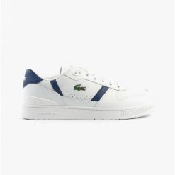 Tenisówki Lacoste Model T-clip Set Kolor Biały. Białe trampki męskie Lacoste, bez wzorów, z materiału, bez zapięcia. Za 489.15 zł.