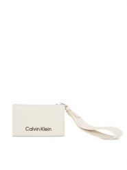 Calvin Klein Portfel Gracie K60K611689 Beżowy. Brązowe portfele damskie Calvin Klein, ze skóry. Za 199.99 zł.