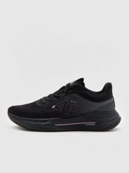 4F Buty do biegania EVRD4Y damskie - czarne 36. Czarne obuwie sportowe damskie 4F, bez wzorów, z nylonu, bez zapięcia, do biegania. W wyprzedaży za 199.99 zł.