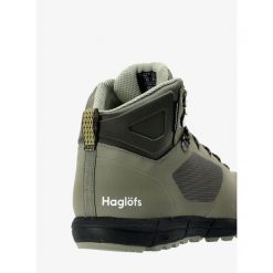 Buty w góry męskie Haglofs L.I.M Mid Proof Eco. Zielone buty zimowe męskie Haglöfs, bez wzorów, bez obcasa, bez zapięcia. W wyprzedaży za 544.80 zł.