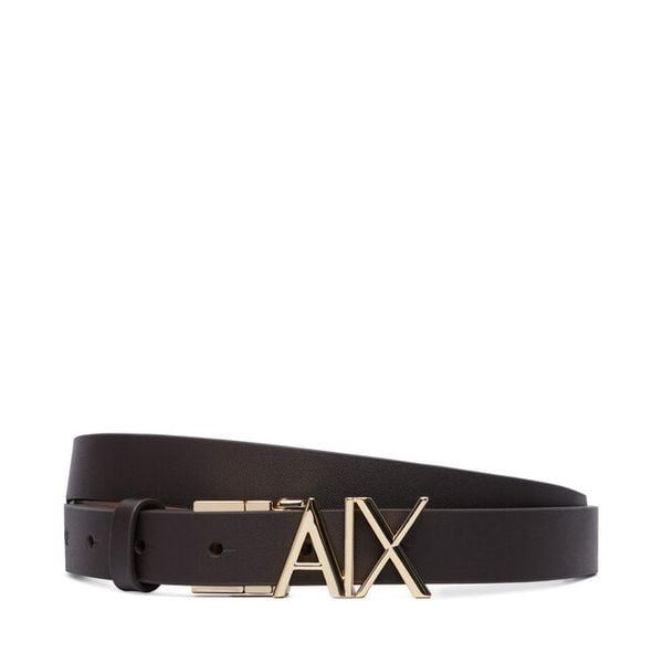Pasek Armani Exchange. Brązowe paski damskie Armani Exchange, bez wzorów. Za 329.99 zł.