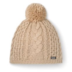 Czapka Eisbar Afra Pompon MÜ. Szare czapki damskie Eisbar, na zimę, bez wzorów, z materiału, sportowe. Za 151.00 zł.