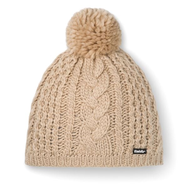 Czapka Eisbar Afra Pompon MÜ. Szare czapki damskie Eisbar, na zimę, bez wzorów, z materiału, sportowe. Za 148.75 zł.