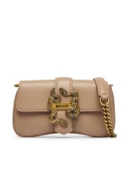 Just Cavalli Torebka Iconic Snakes 81RA4BA7 ZSA89 Beżowy. Brązowe torebki do ręki damskie Just Cavalli, bez wzorów, ze skóry, bez dodatków. Za 759.99 zł.