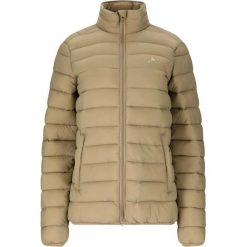 Damska kurtka puchowa Whistler Arubi. Brązowe kurtki sportowe damskie Whistler, bez wzorów, z puchu, bez ramiączek, bez kaptura, trekkingowe. Za 299.00 zł.