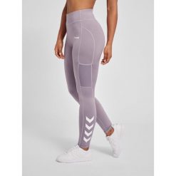 Damskie legginsy mid-rise Hummel MT Chipo. Fioletowe legginsy damskie Hummel, xs, bez wzorów, na fitness i siłownię. Za 85.80 zł.