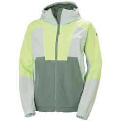 Kurtka przeciwdeszczowa damska Helly Hansen Rig Rain. Zielone kurtki sportowe damskie Helly Hansen, na lato, xs, bez wzorów, z poliamidu, bez ramiączek, bez kaptura. Za 724.00 zł.
