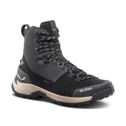 Buty trekkingowe damskie Salewa Puez Winter Mid Powertex. Szare obuwie trekkingowe damskie Salewa, z materiału, za kostkę, bez zapięcia. Za 1,228.00 zł.