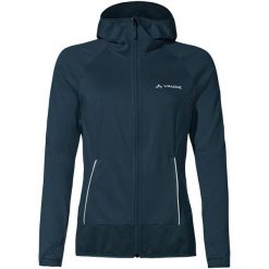 Bluza polarowa damska Vaude Tekoa Fleece Jacket II. Niebieskie bluzy damskie Vaude, l, bez wzorów, z elastanu, sportowe, bez ramiączek, bez kaptura. Za 429.00 zł.