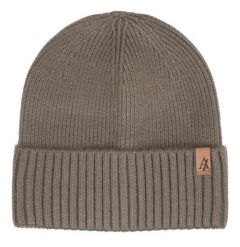 Czapka Jesienno-Zimowa (beanie) – Alties - Kawowa (z Mlekiem). Żółte czapki męskie Alties, na zimę, bez wzorów, z dzianiny. Za 59.00 zł.