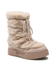 Jenny Fairy Botki WS5895-05 Beżowy. Brązowe botki damskie Jenny Fairy, bez wzorów, z materiału, bez obcasa, na płaskiej podeszwie, bez zapięcia. Za 139.99 zł.