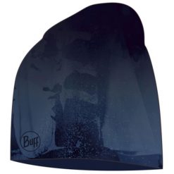 Czapka BUFF ECOSTRECH & POLAR BEANIE ATIV NAVY. Niebieskie czapki damskie Buff, bez wzorów, z polaru. Za 106.32 zł.
