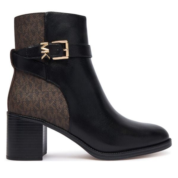 Botki MICHAEL Michael Kors. Czarne botki damskie MICHAEL Michael Kors, bez wzorów, bez obcasa, na słupku, bez zapięcia. Za 1,129.00 zł.