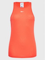 Reebok Top Perforated HH7385 Pomarańczowy Regular Fit. Brązowe topy damskie Reebok, s, bez wzorów, z syntetyku, bez kołnierzyka, bez ramiączek. Za 79.99 zł.