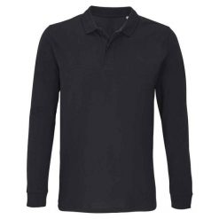 Koszulka Polo Z Długim Rękawem Dla Dorosłych Unisex Planet. Czarne bluzki damskie SOL'S, s, bez wzorów, casualowe, bez kołnierzyka, bez ramiączek. Za 112.99 zł.