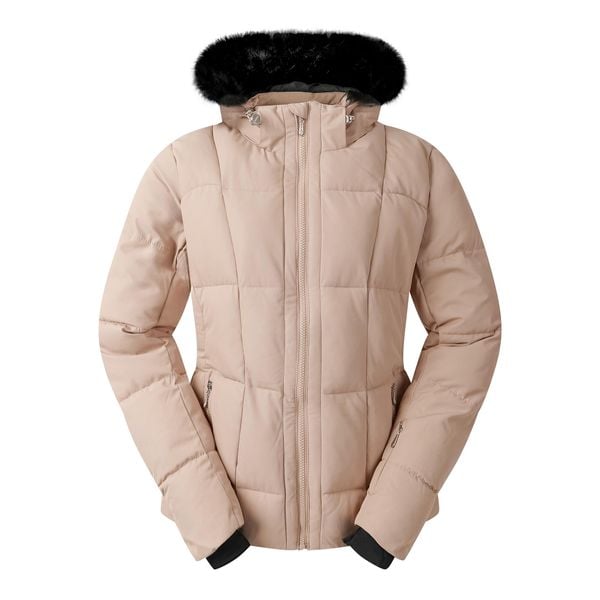 Kurtka Narciarska Damska Glamourize VI. Brązowe kurtki sportowe damskie Dare 2B, na zimę, bez wzorów, bez ramiączek, bez kaptura, narciarskie. Za 584.99 zł.