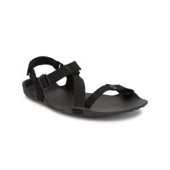 Sandały turystyczne męskie Xero Shoes Z-Trek. Czarne buty zimowe męskie XERO SHOES, bez wzorów, bez obcasa, bez zapięcia. Za 230.99 zł.