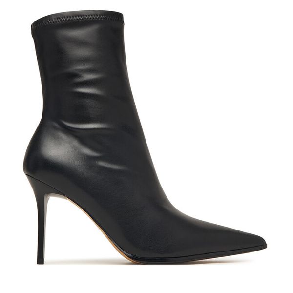 Botki Aldo. Czarne botki damskie Aldo, bez wzorów, bez obcasa, na szpilce, bez zapięcia. Za 483.99 zł.