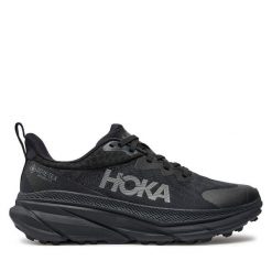 Buty do biegania Hoka. Czarne obuwie sportowe damskie HOKA, bez wzorów, z gore-texu, bez zapięcia, do biegania, gore-tex. Za 599.99 zł.