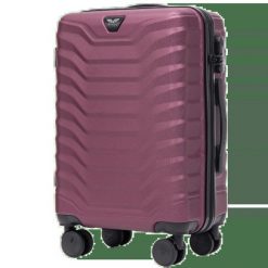 Walizka kabinowa Wings PEAFOWL 2.0 20" BURGUNDY. Czerwone walizki damskie Wings, bez wzorów, z materiału. Za 179.90 zł.