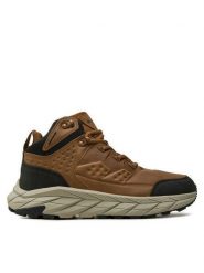Alpine Pro Trekkingi Defet MBTD452 909PL Brązowy. Brązowe botki męskie Alpine Pro, bez wzorów, ze skóry, bez obcasa, bez zapięcia. Za 309.99 zł.
