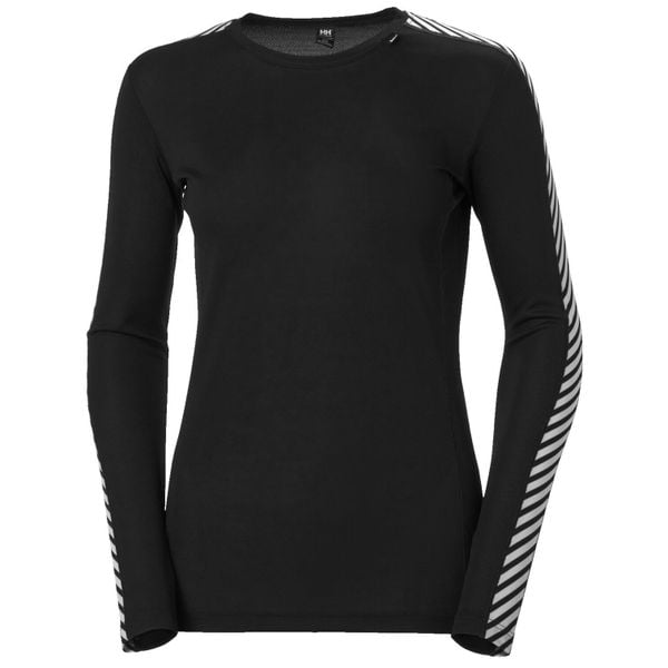 Bluza damska Helly Hansen lifa crew. Czarne bluzy damskie Helly Hansen, s, bez wzorów, z materiału, bez ramiączek, bez kaptura. Za 232.50 zł.