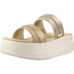 Sandały HEY DUDE AUSTIN SLIDE CLASSIC Złoty. Żółte sandały damskie Hey dude, bez wzorów, z tkaniny, bez obcasa, bez zapięcia. Za 204.99 zł.
