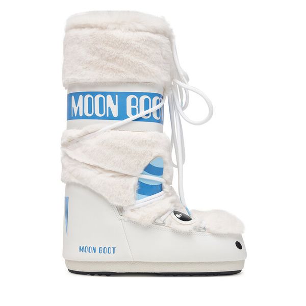 Śniegowce Moon Boot. Białe śniegowce damskie Moon Boot, bez zapięcia. Za 809.99 zł.