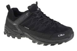 Buty trekkingowe CMP Rigel. Czarne trekkingi męskie CMP, z materiału, bez zapięcia. Za 349.99 zł.