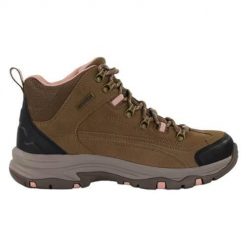 Buty trekkingowe damskie Skechers Trego Alpine Trail. Brązowe obuwie trekkingowe damskie Skechers, z materiału, bez zapięcia. Za 369.99 zł.