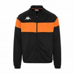 Kurtka z dresu Kappa Dacone. Brązowe kurtki męskie Kappa, s, bez wzorów, z dresówki, sportowe, bez kaptura. Za 172.50 zł.