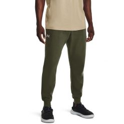 Spodnie Under Armour UA Rival Fleece, Mężczyźni. Białe spodnie sportowe męskie Under Armour, m, bez wzorów, z bawełny, do biegania. Za 199.00 zł.