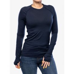 Bluza termoaktywna damska Houdini Desoli Light Crew. Niebieskie bielizna sportowa damska Houdini, bez wzorów. Za 375.99 zł.