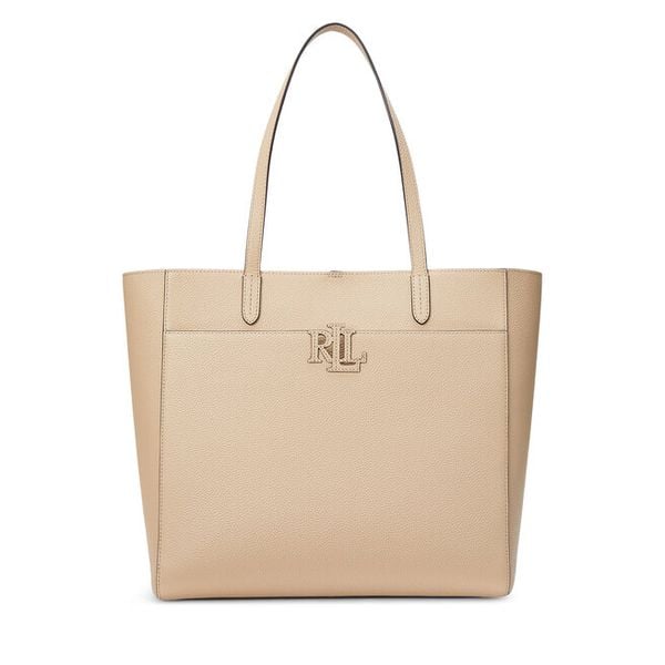 Torebka LAUREN RALPH LAUREN. Brązowe shopperki damskie Lauren Ralph Lauren, bez wzorów, bez dodatków. Za 969.99 zł.