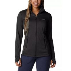 Damska bluza polarowa Columbia Park View Grid Fleece z pełnym zamkiem błyskawicz. Żółte bluzy damskie Columbia, na zimę, s, bez wzorów, z polaru, sportowe, bez ramiączek, bez kaptura. Za 329.00 zł.