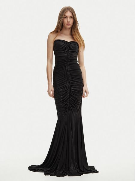 NORMA KAMALI Sukienka wieczorowa ST3243LMD47001 Czarny Slim Fit. Czarne sukienki damskie Norma Kamali, s, bez wzorów, z syntetyku, wizytowe, bez kołnierzyka, bez ramiączek. Za 1,009.00 zł.