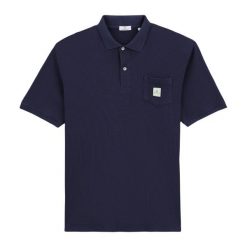 Polo Serge Blanco Logan. Niebieskie koszulki sportowe męskie SERGE BLANCO, m, bez wzorów, bez ramiączek. W wyprzedaży za 272.00 zł.