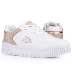 Buty damskie sportowe Kappa AYDIN. Białe obuwie sportowe damskie Kappa, bez wzorów, bez zapięcia, trekkingowe. W wyprzedaży za 145.00 zł.