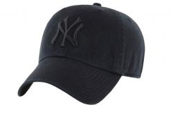 Czapka z daszkiem damska New York Yankees MVP Cap. Czarne czapki damskie 47 Brand, na lato, bez wzorów, z bawełny, sportowe. Za 141.20 zł.