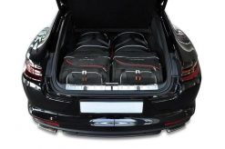 Torby Do Bagażnika Porsche Panamera 2016-2024 4Szt Kjust. Czarne torby podróżne damskie KJUST, bez wzorów, z kauczuku. Za 1,240.00 zł.