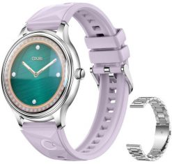 Smartwatch Colmi L28 Fioletowy (L28 Silver-purple). Fioletowe zegarki smartwatch Colmi, bez wzorów. Za 173.02 zł.