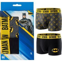 Soxo Zestaw 2x Bokserki męskie Batman idealny pomysł na prezent M. Bokserki męskie Soxo, bez wzorów. Za 79.99 zł.