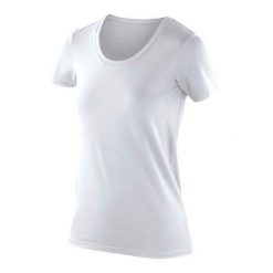 Koszulka Damska Impact Softex. Białe bluzki damskie SPIRO, s, bez wzorów, sportowe, bez kołnierzyka, bez ramiączek. Za 65.99 zł.