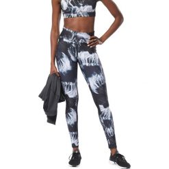 Reebok Legginsy Niebieski. Niebieskie legginsy damskie Reebok, bez wzorów, z elastanu. Za 214.95 zł.